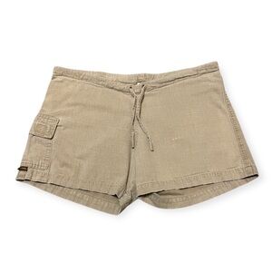 Women's Prana Cotton Cargo Shorts Tan Size S Hiking Gorpcore Outdoor